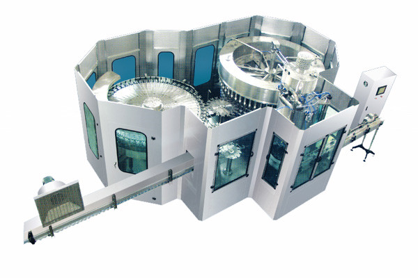 rinsing filling and capping machine - pet bottle filing 