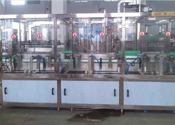 drinking water packing machine - automatic bottle rinsing filling 