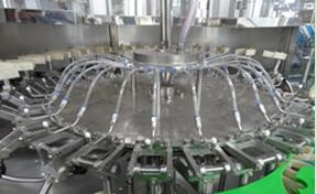 drinking water packing machine - automatic bottle rinsing filling 