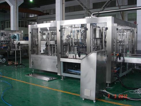 drinking water packing machine - automatic bottle rinsing filling 