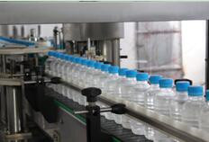 drinking water packing machine - automatic bottle rinsing filling 