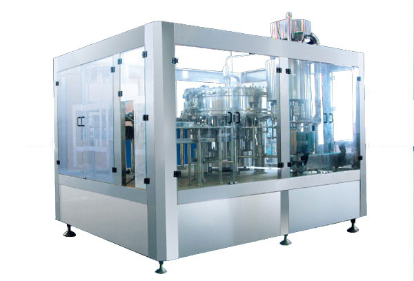 drinking water packing machine - automatic bottle rinsing filling 