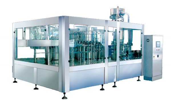 drinking water packing machine - automatic bottle rinsing filling 